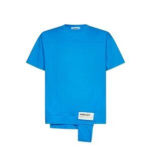 Ambush Cotton Crew Neck T-Shirt Men Blue T-Shirts
